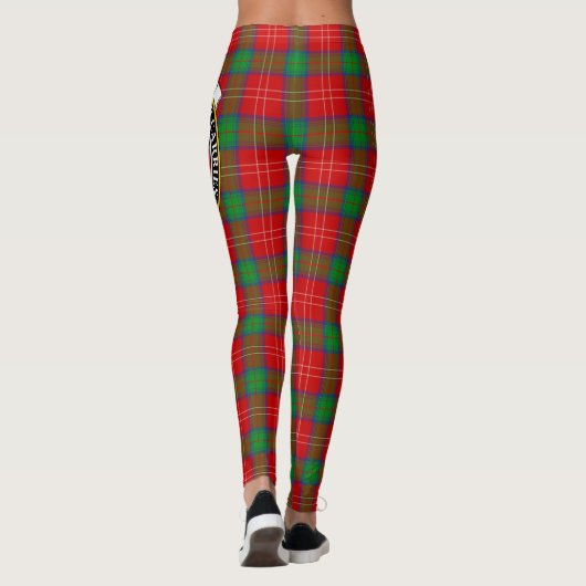 Scotstee Clan Fenton Crest Tartan Vrouwen Leggings (Achterkant)