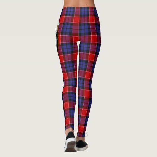 Scotstee Clan Graham of Menteith Red Crest Tartan Leggings (Achterkant)