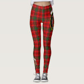 Scotstee Clan Grant Crest Tartan Femmes Leggings (Devant)