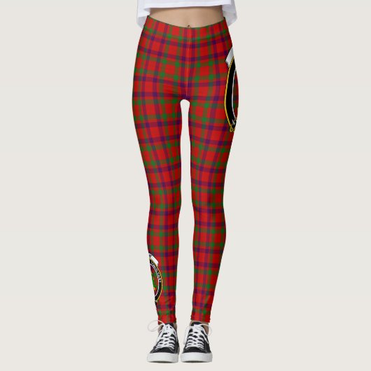 Scotstee Clan Grant of Rothiemurchus Crest Tartan Leggings (Voorkant)