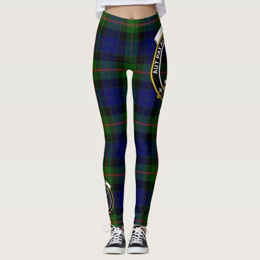 Scotstee Clan Gunn Crest Tartan Vrouwen Leggings (Voorkant)