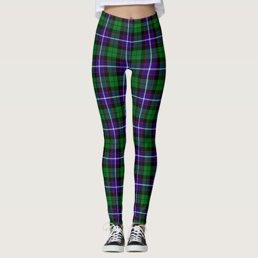 Scotstee Clan Hunter Modern Tartan Women Leggings (Voorkant)
