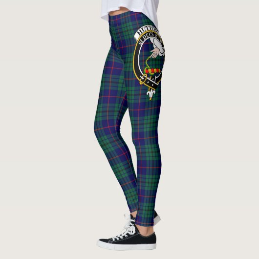 Scotstee Clan Hutton Crest Tartan Vrouwen Leggings (Links)