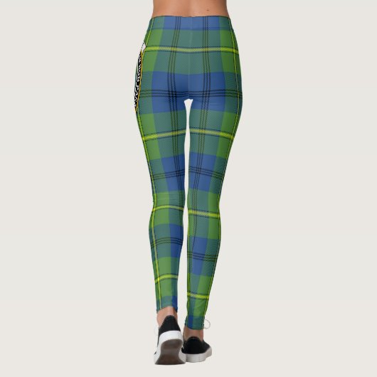 Scotstee Clan Johnston Ancient Crest Tartan Vrouwe Leggings (Achterkant)