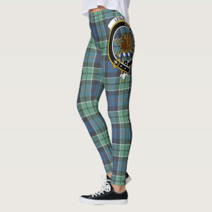 Scotstee Clan Leslie Hunting Ancient Crest Tartan Leggings