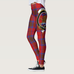 Scotstee Clan Leslie Modern Crest Tartan Vrouwen Leggings