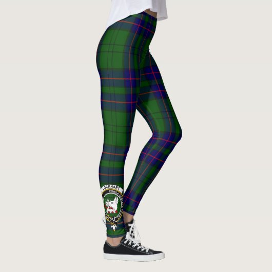 Scotstee Clan Lockhart Modern Crest Tartan Vrouwen Leggings (Rechts)