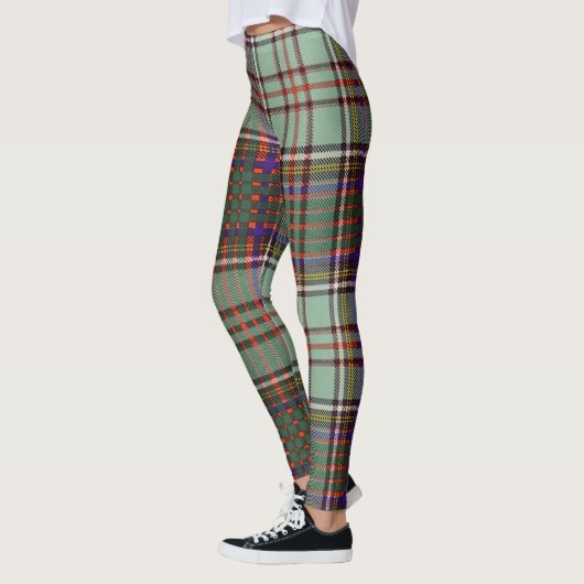 Scotstee Clan MacAndrew Tartan Leggings vrouwen (Links)