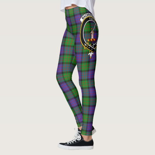Scotstee Clan MacBrayne Crest Tartan Women Legging (Gauche)