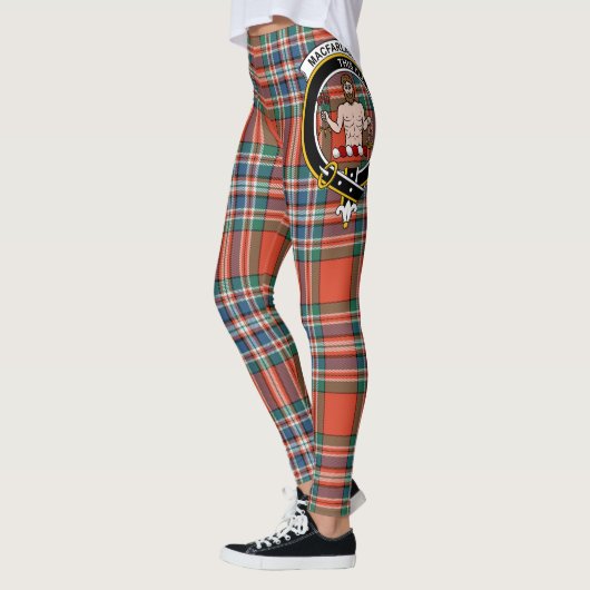 Scotstee Clan MacFarlane Ancient Crest Tartan Wome Leggings (Links)