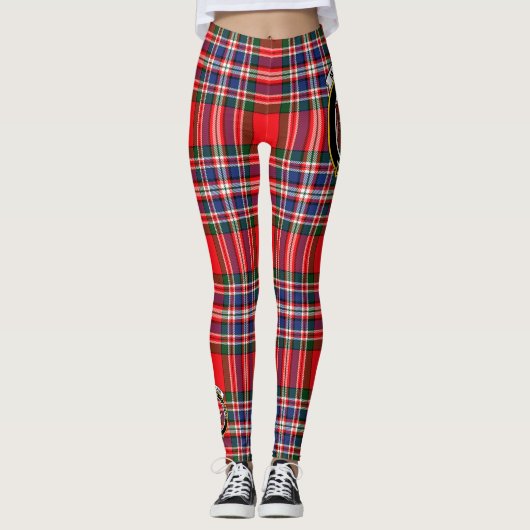 Scotstee Clan MacFarlane Modern Crest Tartan Vrouw Leggings (Voorkant)