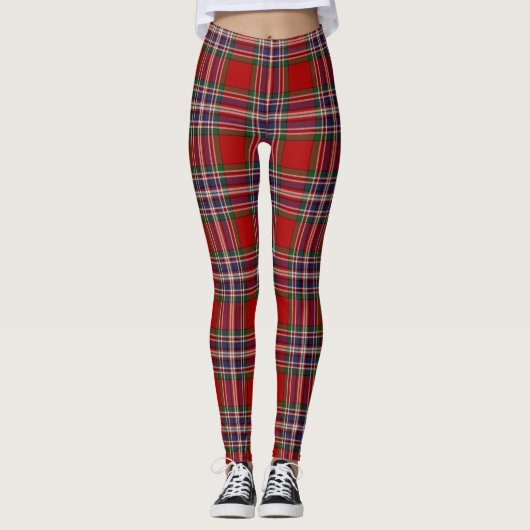 Scotstee Clan MacFarlane Red Tartan Leggings vrouw (Voorkant)