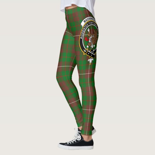 Scotstee Clan MacKinnon Hunting Modern Crest Tarta Leggings (Links)