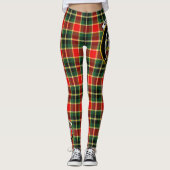 Scotstee Clan MacLachlan jaagend Modern Crest Tart Leggings (Voorkant)