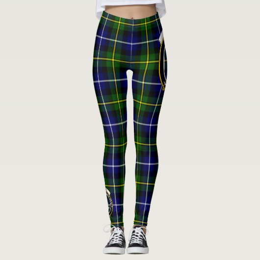 Scotstee Clan MacNeill van Barra Crest Tartan Vrou Leggings (Voorkant)