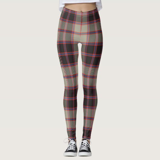 Scotstee Clan MacPherson Hunting Ancient Tartan Leggings (Voorkant)