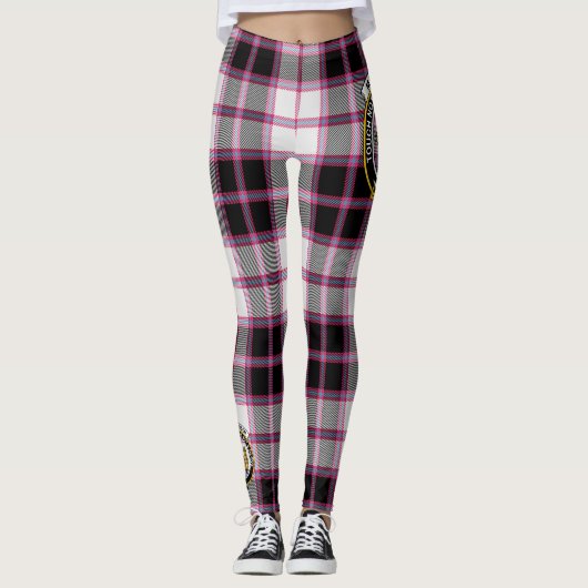 Scotstee Clan MacPherson Hunting Modern Crest Tart Leggings (Voorkant)