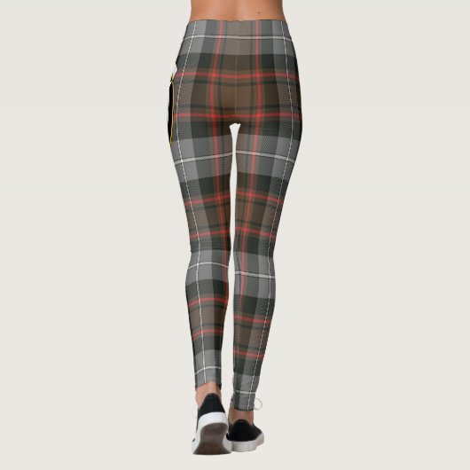 Scotstee Clan MacRae Hunting Weathered Crest Tarta Leggings (Achterkant)