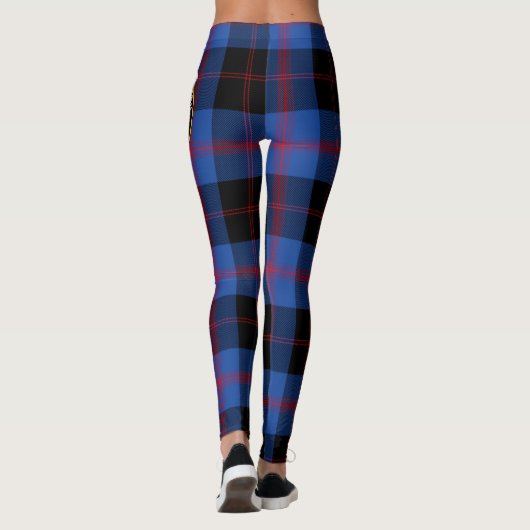Scotstee Clan Maule Modem Crest Tartan Vrouwen Leggings (Achterkant)