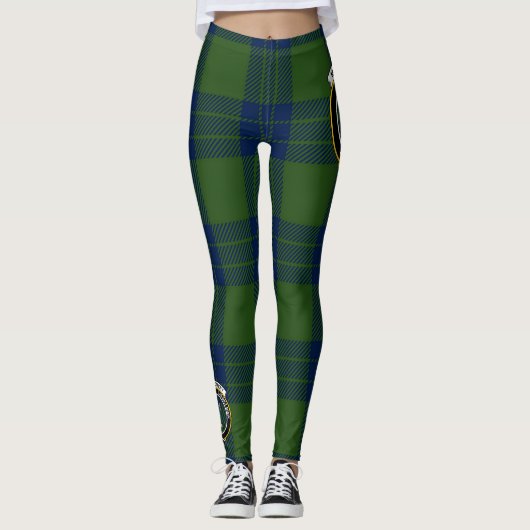 Scotstee Clan Montgomery Modern Crest Tartan Vrouw Leggings (Voorkant)