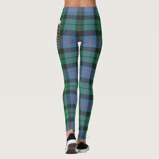 Scotstee Clan Morrison Ancient Crest Tartan Vrouwe Leggings (Achterkant)