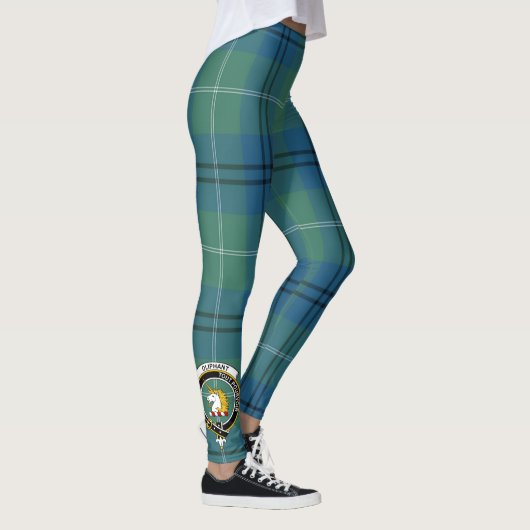 Scotstee Clan Oliphant Ancient Crest Tartan Vrouwe Leggings (Rechts)