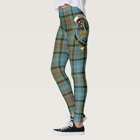 Scotstee Clan Paisley Crest Tartan Vrouwen Legging (Links)