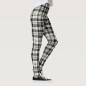 Scotstee Clan Scott Black White Ancient Tartan Leggings (Rechts)