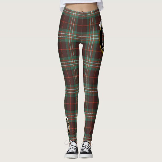 Scotstee Clan Scott Brown Ancient Crest Tartan Leggings (Voorkant)