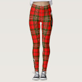 Scotstee Clan Scott Crest Tartan Femmes Leggings (Devant)
