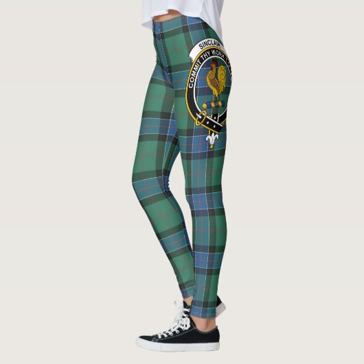 Scotstee Clan Sinclair Hunting Ancient Crest Tarta Leggings (Links)