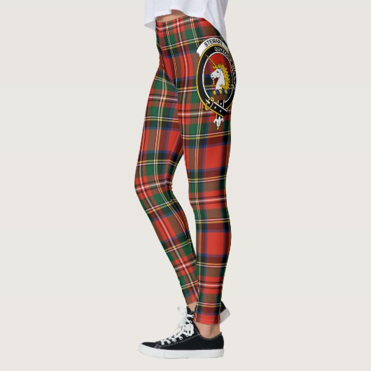 Scotstee Clan Stewart Stuart van Bute Crest Tartan Leggings (Links)