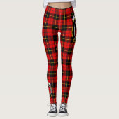 Scotstee Clan Wallace Crest Tartan Vrouwen Legging (Voorkant)