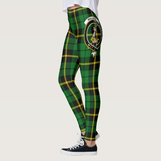 Scotstee Clan Wallace Hunting Crest Tartan Women Leggings (Links)