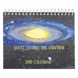 Scott bestudeert het universum kalender