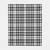 Scott Black - White Modern Pset Fleece Deken (Voorkant)