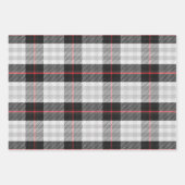 Scott Black White Modern Scottish Tartan Inpakpapier Vel (Voorkant 2)