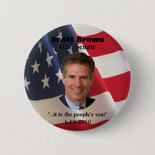 Scott Brown Button (t shirt pin magneten)
