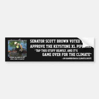 Scott Brown: Keystone XL Pipeline Bumpersticker