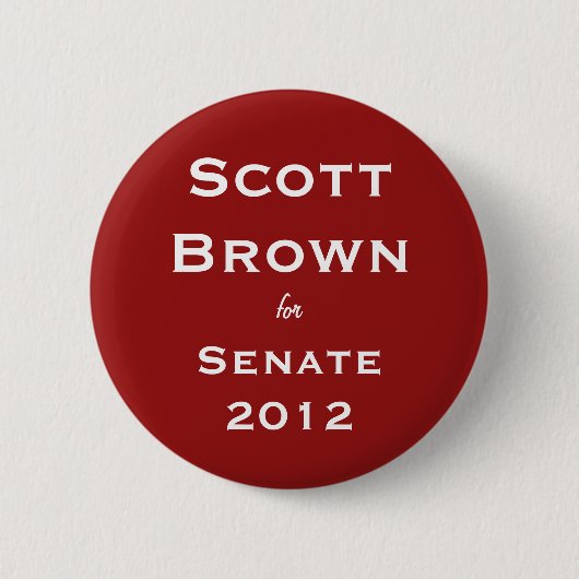 Scott Brown voor Senate Button (Voorkant)