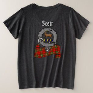 Scott Clan Badge Women's Back Grote Maat T-shirt