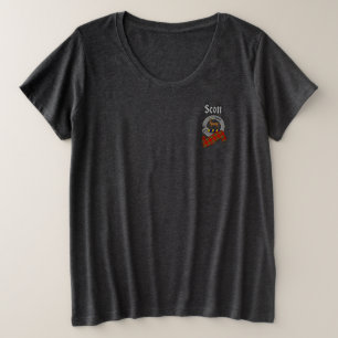 Scott Clan Badge Women's Pocket Grote Maat T-shirt