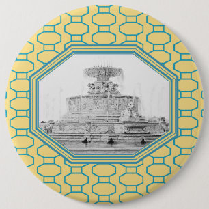 Scott Fountain Belle Isle Detroit Ronde Button 6,0 Cm