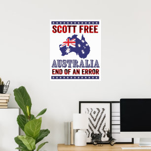 Scott Free - Australië Einde van een fout Poster