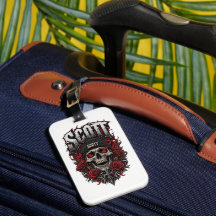 Scott Gothic Schedel Gepersonaliseerde Naam Ontwer