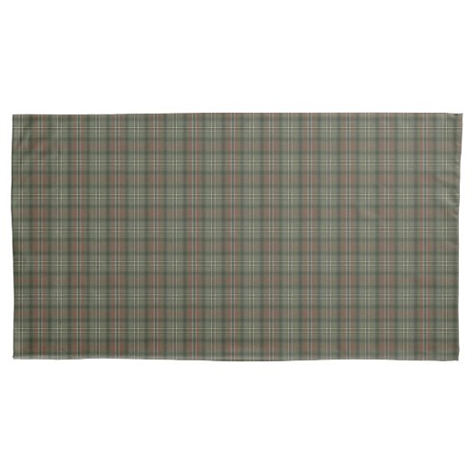 Scott Green Weathered Original Scottish Tartan Kussensloop (Voorkant-Links)