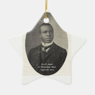 Scott Joplin Keramisch Ornament