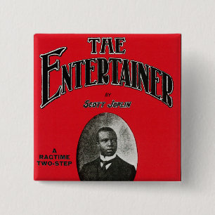 Scott Joplin Song Sheet Hoesje Vierkante Button 5,1 Cm
