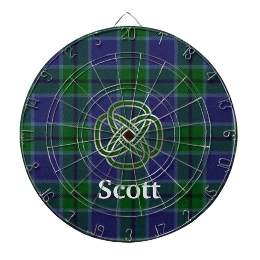 Scott Plaid avec Cible de flechettes de noeud celt (Devant)