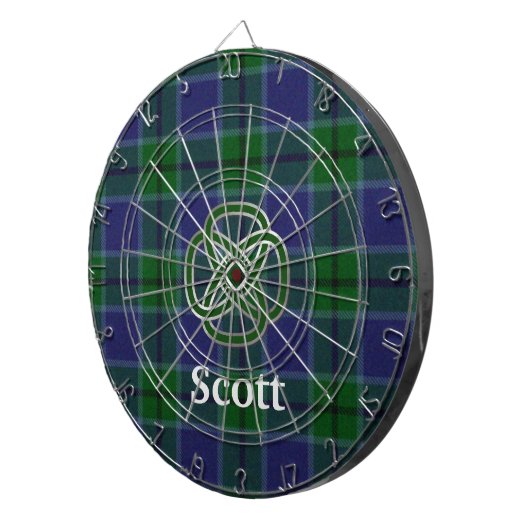 Scott Plaid avec Cible de flechettes de noeud celt (Devant droit)